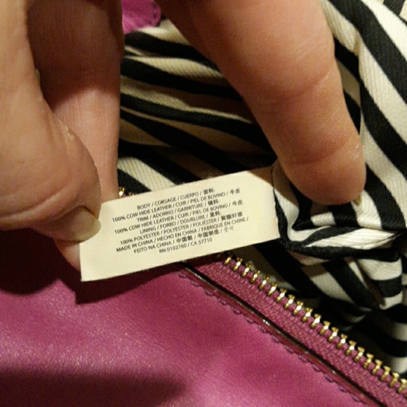 Kate Spade Fuchsia Leather Satchel Bag. - Picture 7 of 8